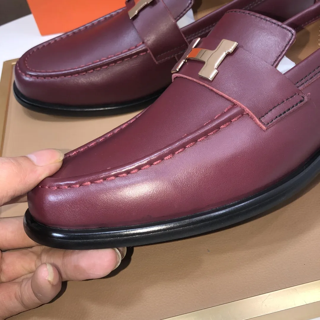 Men's shoes💰460💰【LOUIS VUITTON】(sheepskin lining) new cowhide LV formal shoes🎩🎩❗️🆘made one to one at the counter🎩original quality, imported cowhide upper➕full sheepskin lining➕original rubber outsole, {high quality visible}👣Size: 38-45 (45 custom-made)